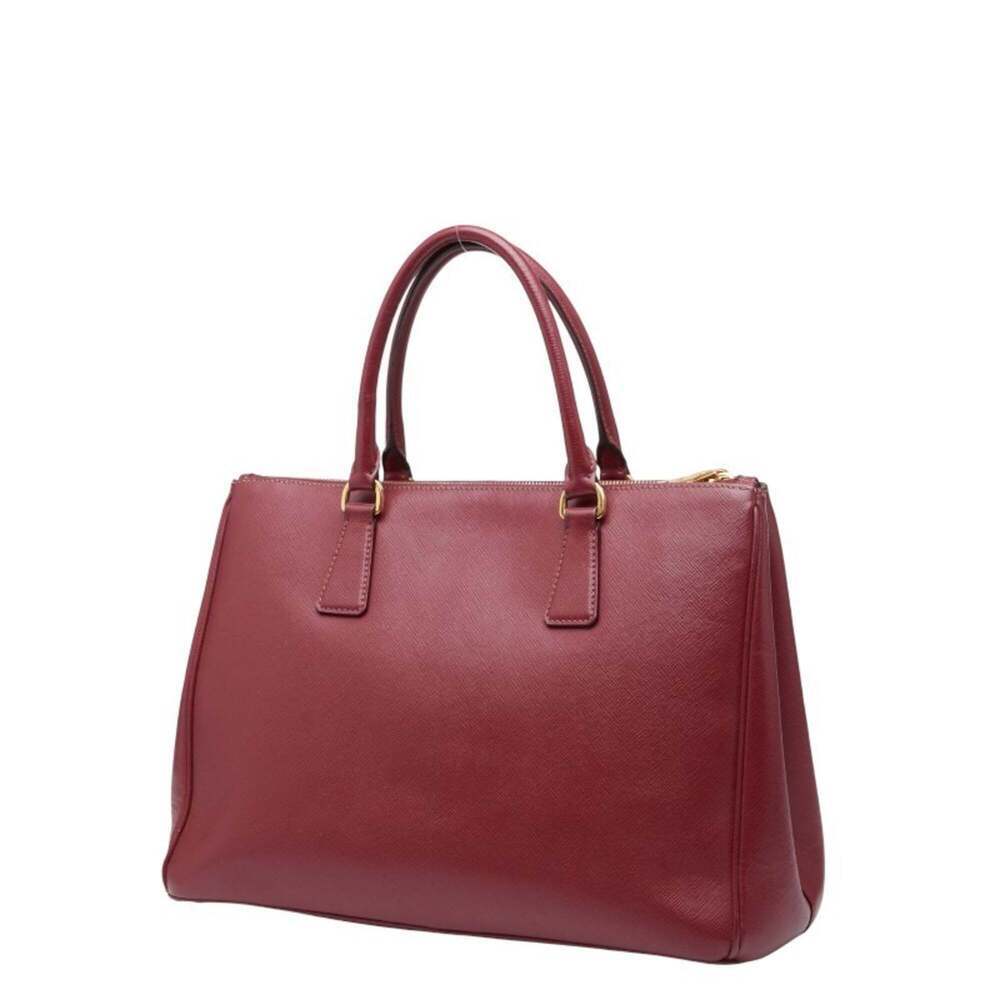 PRADA Red Leather Saffiano Shoulder Bag - Picture 2 of 16